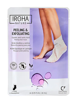 Iroha Mascarilla Peeling para Pies Acido Glicólico y Láctico
