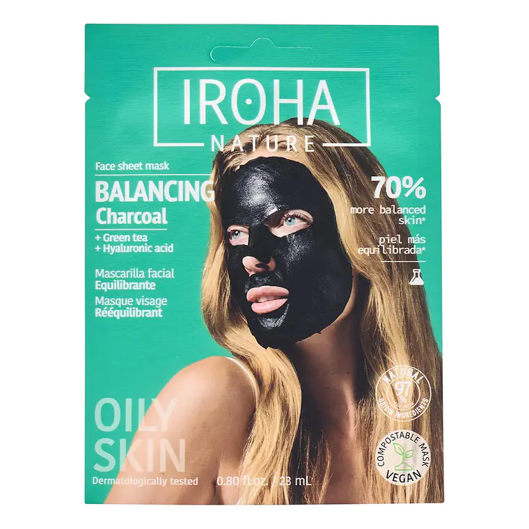 Iroha Mascarilla Facial Equilibrante - Charcoal 1
