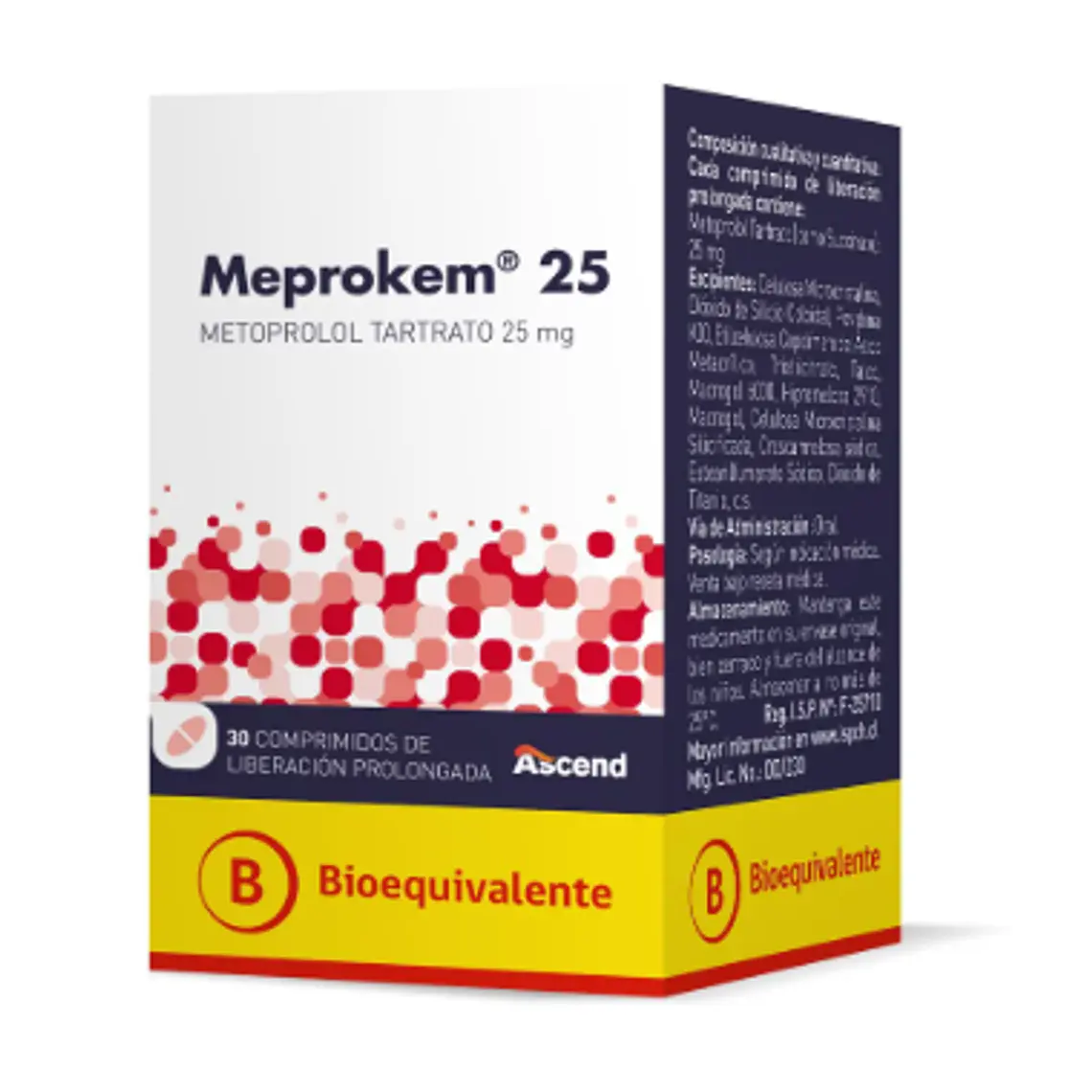 Meprokem Lp comprimidos 25 mg por 30 1