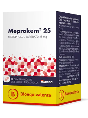 Meprokem Lp comprimidos 25 mg por 30