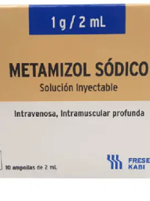Metamizol Sodico 1G/2 ml por 100 Amp (Ec)