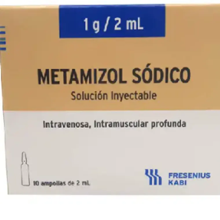 Metamizol Sódico 1g /2 ml Solución inyectable 100 Ampollas. 1