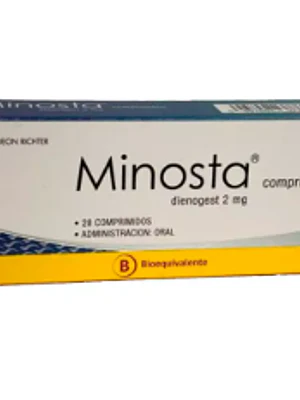 Minosta 2 mg comprimidos por 28