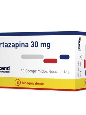 Mirtazapina (B) 30 mg 30 Comprimidos recubiertos. Ascend