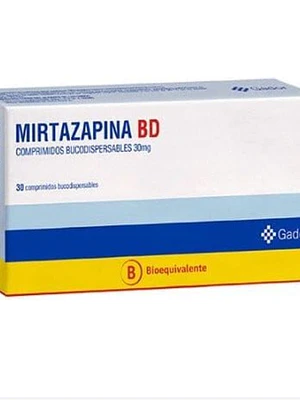 Mirtazapina Disp comprimidos 30 mg por 30