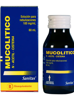 Mucolitico 100 mg/10 ml Solución para nebulizaciones 60 ml.