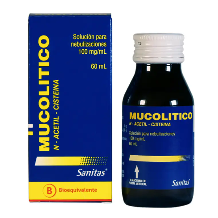 Mucolitico 100 mg/10 ml Solución para nebulizaciones 60 ml. 1