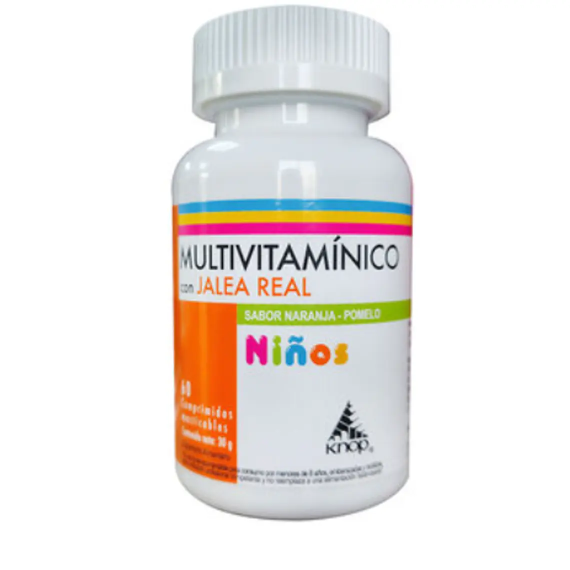 Multivitamínico con Jalea real Niños 60 Comprimidos masticables. Knop 1