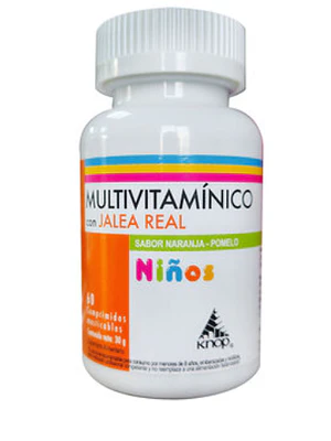 Multivitaminicos comprimidos Mast Jalea Real Niños por 60 Uns Knop