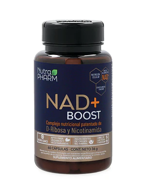 NAD+ BOOST Complejo nutricional 60 Cápsulas.