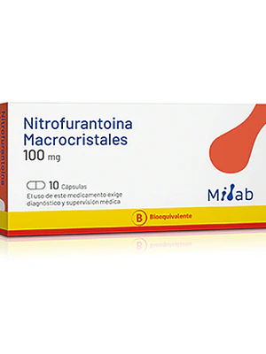 Nitrofurantoina Macro Cap 100 mg por 10 Mint