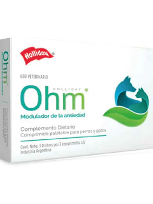 Ohm Modulador de la ansiedad 21 Comprimidos. Uso veterinario