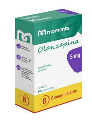 Olanzapina (B) 5 mg 30 Comprimidos. Eurofarma 