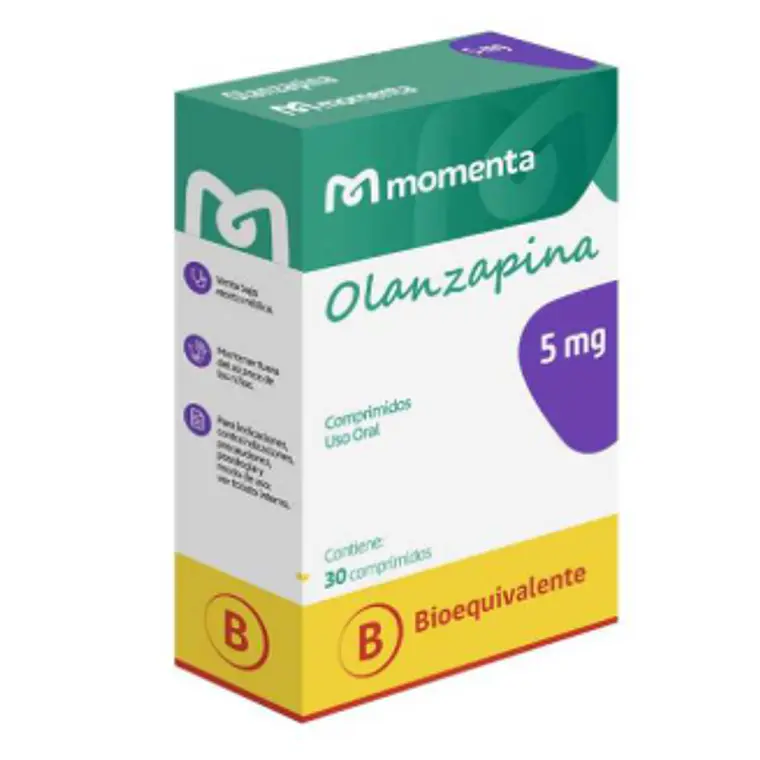 Olanzapina (B) 5 mg 30 Comprimidos. Eurofarma  1