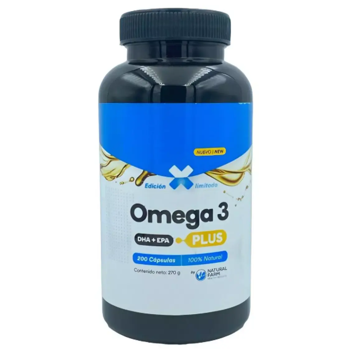 Omega 3 DHA+EPA Plus 200 Cápsulas. Natural Farm 1