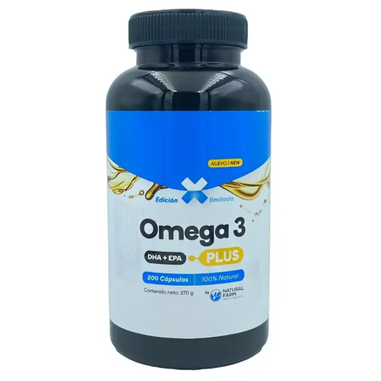 Omega 3 DHA+EPA Plus 200 Cápsulas. Natural Farm 1