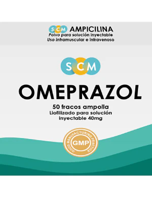 Omeprazol 40 mg 50 Frascos ampollas. BPH