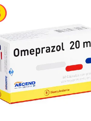 Omeprazol Cap 20 mg por 60 Ascend (Be)