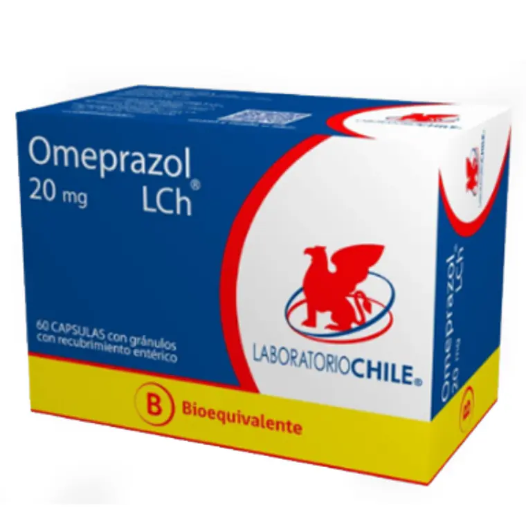 Omeprazol (B) 20 mg 60  Cápsulas. Chile  1
