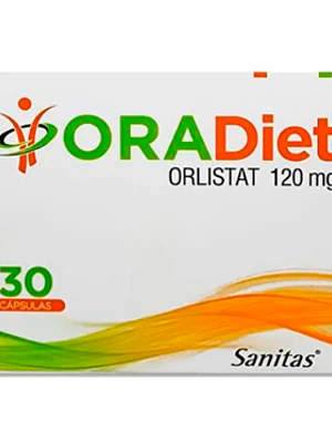 OraDiet  (B) Orlistat 120 mg 30 Cápsulas.