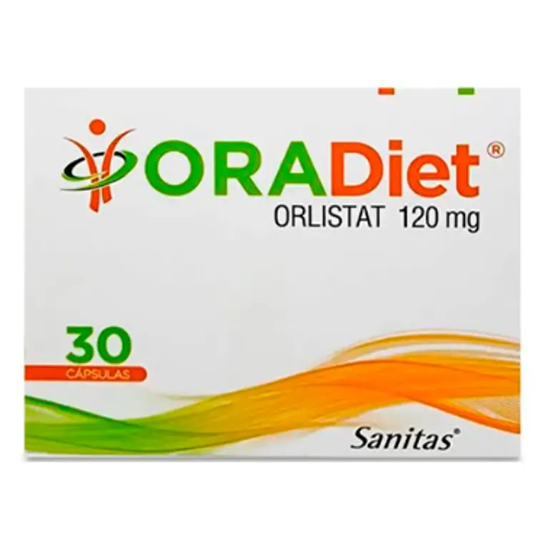 OraDiet  (B) Orlistat 120 mg 30 Cápsulas. 1