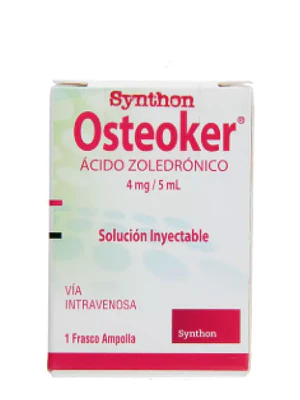 Osteoker Ácido Zoledrónico 4 mg Solución inyectable 5 ml 1 Vial.