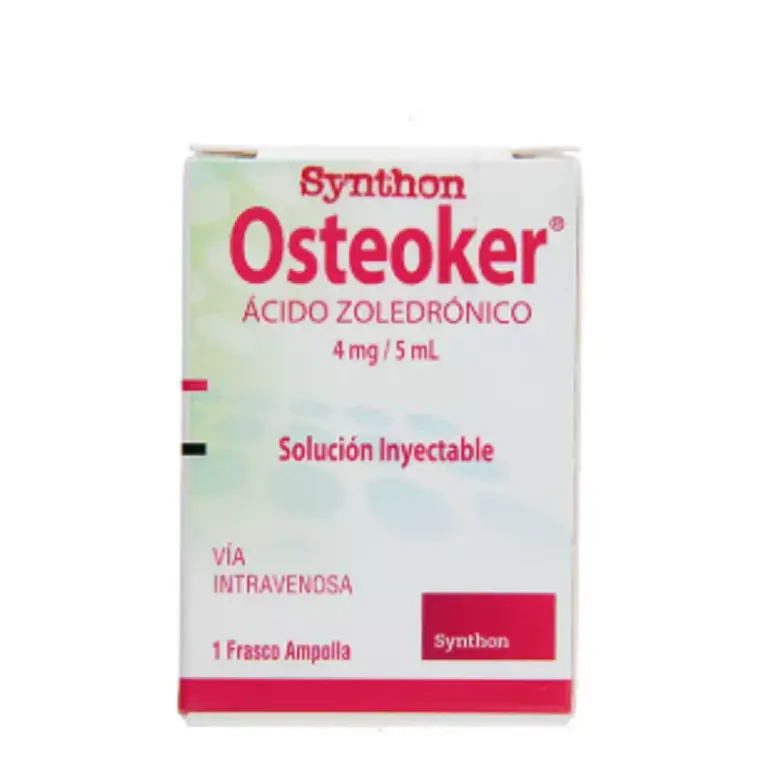Osteoker Ácido Zoledrónico 4 mg Solución inyectable 5 ml 1 Vial. 1