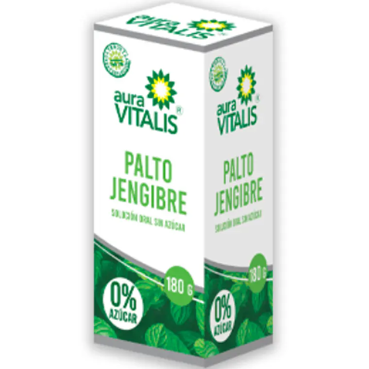 Palto Jengibre Solución oral sin azúcar 180 g. Aura Vitalis 1