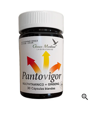 Pantovigor Multivitamínico 30 Cápsulas. Green Medical 