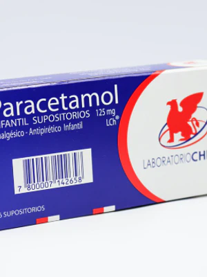 Paracetamol  Infantil 125 mg 6 Supositorios. Chile