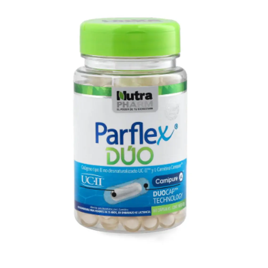 Parflex Duo Colágeno II 60 Cápsulas. Nutra Pharm 1