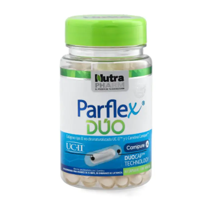 Parflex Duo Colágeno II 60 Cápsulas. Nutra Pharm 1