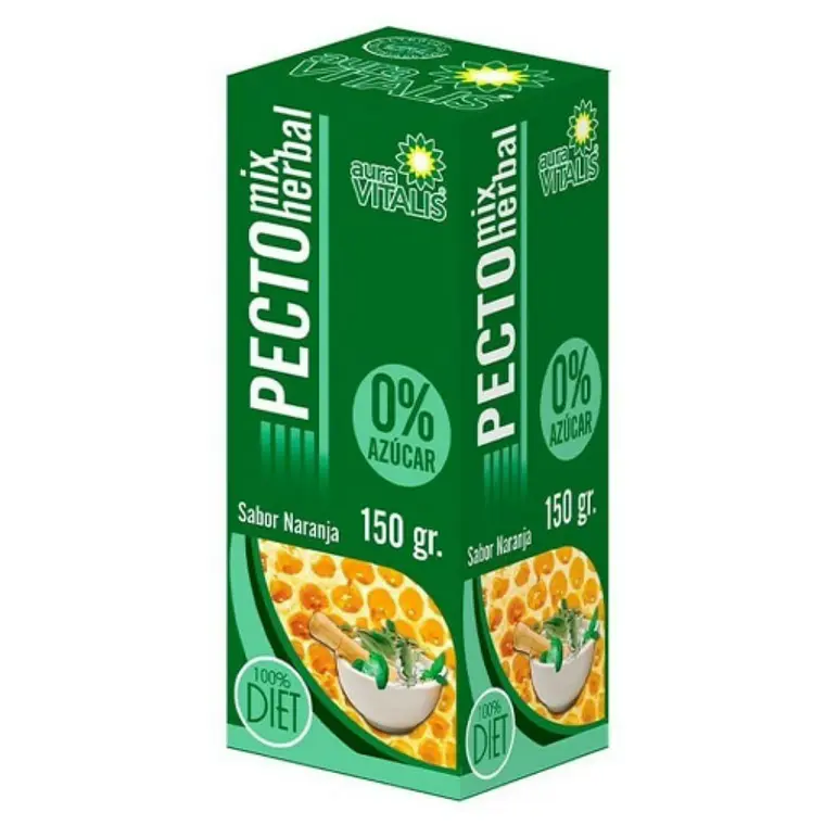 Pecto Mix Herbal Sabor naranja 150 g. Aura Vitalis 1