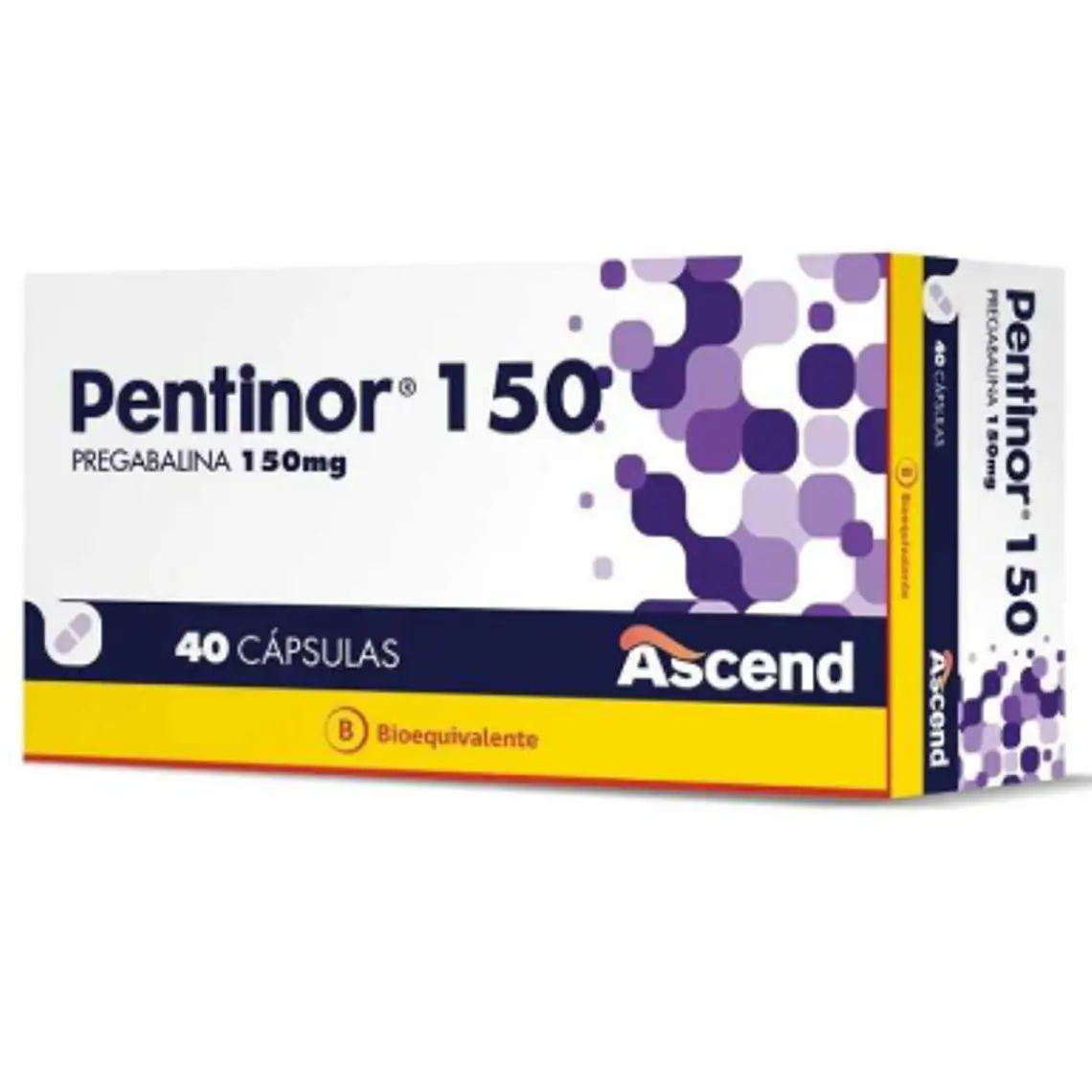 Pentinor (B) Pregabalina 150 mg 40 Cápsulas. 1