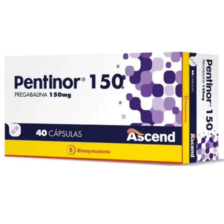 Pentinor (B) Pregabalina 150 mg 40 Cápsulas. 1
