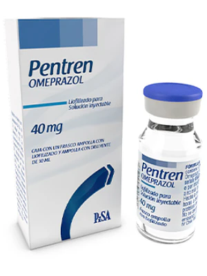 Pentren Omeprazol 40 mg Solución inyectable 1 Ampolla.