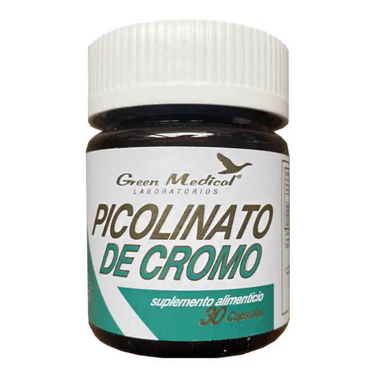 Picolinato de cromo 200 mcg 30 Cápsulas. Green Medical 1
