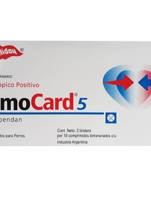 PimoCard 5 Pimobendan 20 Comprimidos. Uso veterinario