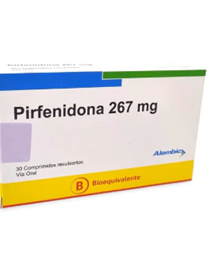 Pirfenidona (B)  267 mg 30 Comprimidos recubiertos. Alembic 
