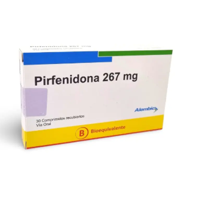 Pirfenidona (B)  267 mg 30 Comprimidos recubiertos. Alembic  1