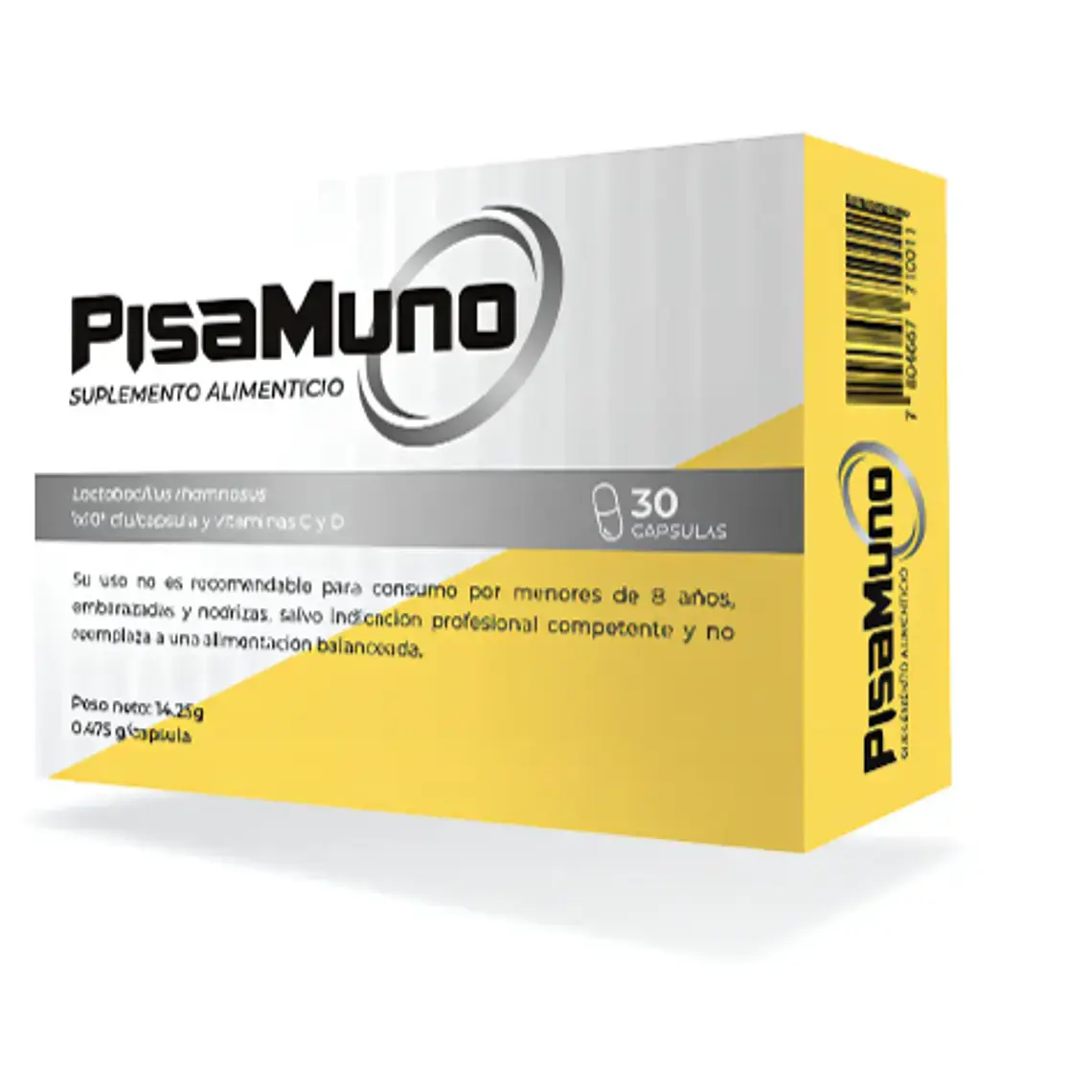 Pisamuno Probiótico 30 Cápsulas. 1