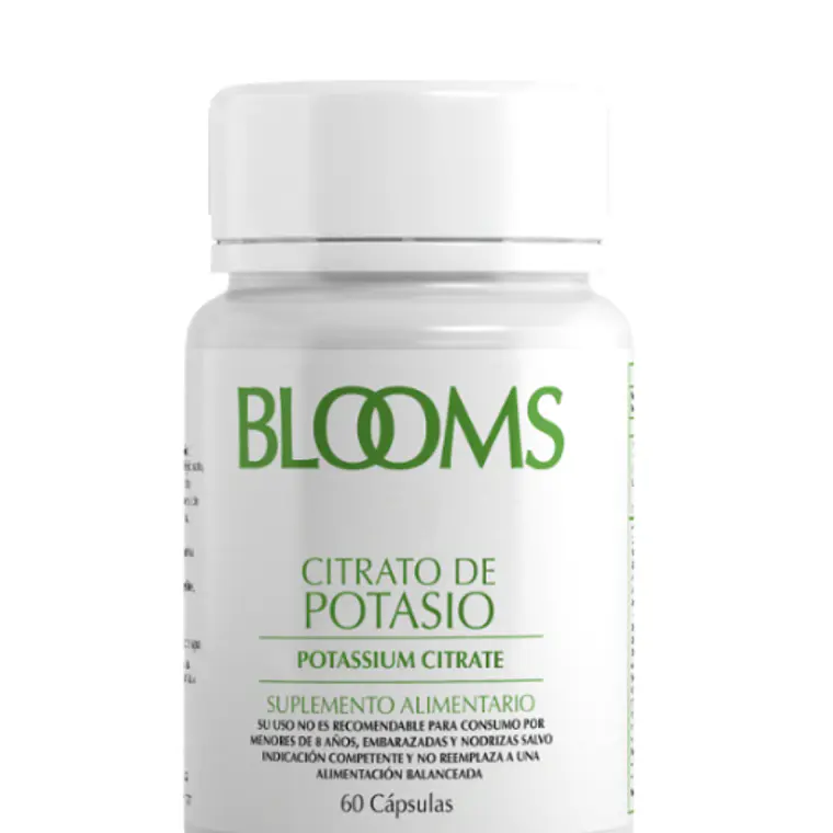 Citrato de Potasio 60 Cápsulas. Blooms 1