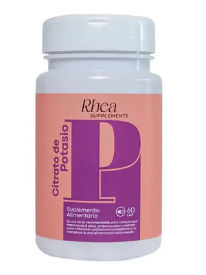 Citrato de Potasio 450 mg 60 Cápsulas. Rhea