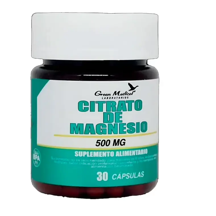 Citrato de Magnesio 500 mg 30 Cápsulas. Green Medical 1