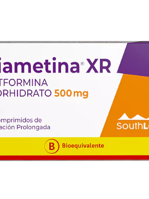 Diametina XR (B) Metformina 500 mg 30 Comprimidos.