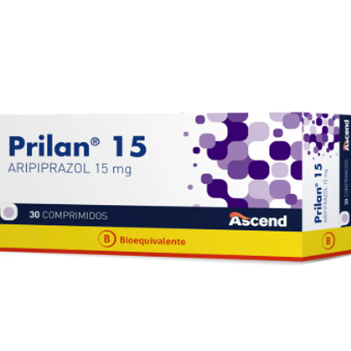 Prilan (B) Aripiprazol 15 mg 30 Comprimidos. 1