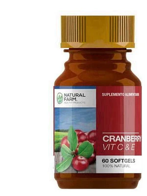 Cranberry Vit C & E 60 Cápsulas. Natural Farm