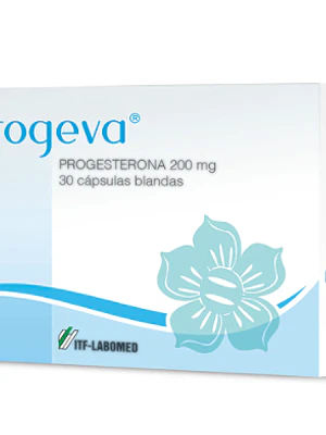 Progeva Progesterona 200 mg 30 Cápsulas blandas.