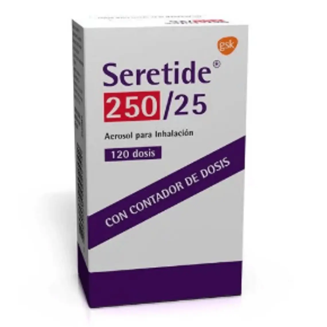 Seretide Fluticason, salmeterol 250/25 mcg Inhalador 120 Dosis. 1