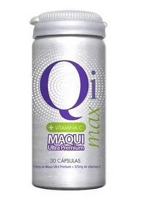 Qi max Maqui Ultra Premiun + Vitamina C 30 Cápsulas. New Science